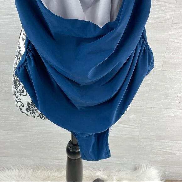 Cupshe Sparkle In The Sun Cut Out High WaistOne Piece Bathing Suit Large - Picture 6 of 10